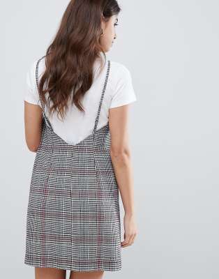 asos checked dress