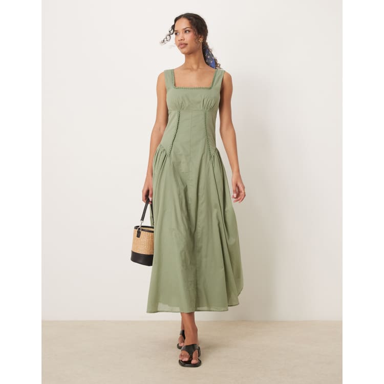 slim fit dress slacks Hand-Dyed Silk Prairie Dress