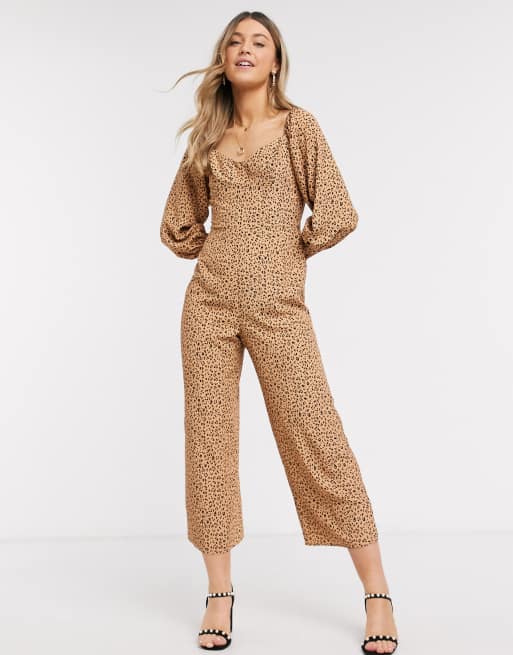 Leopard print jumpsuit store asos