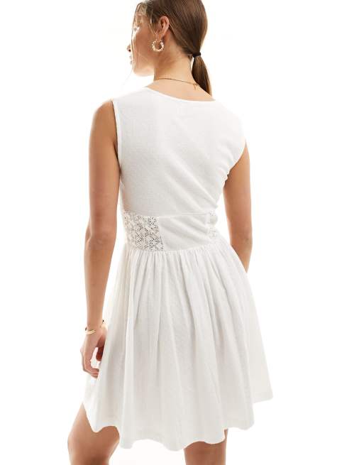 Asos white lace dress hotsell