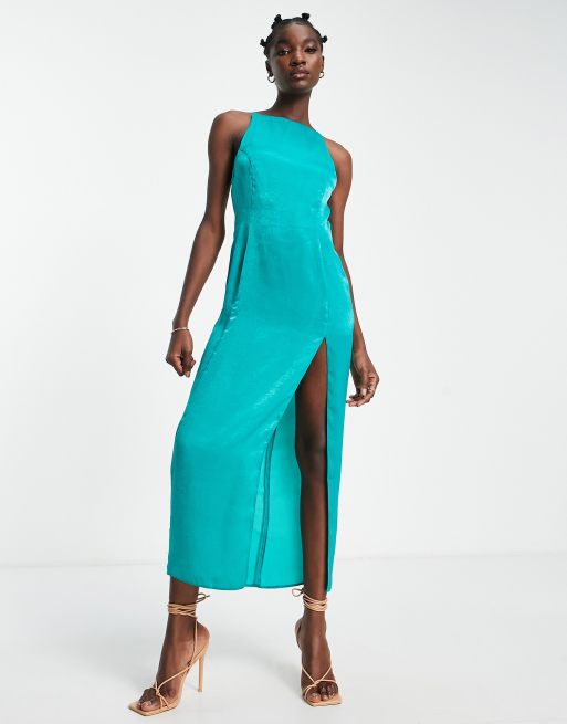 Asos silk 2025 maxi dress