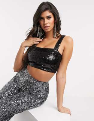 sequin bralette