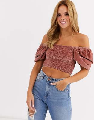 asos shirred top