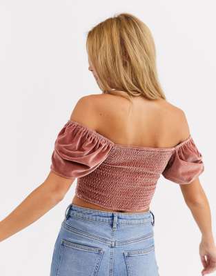 asos velvet top