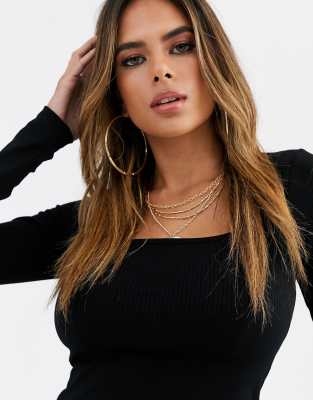 asos square neck top
