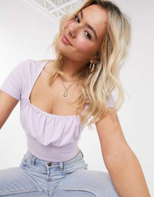 asos lilac top