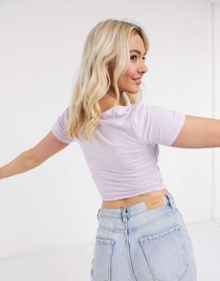 asos lilac top