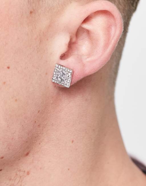 Square deals stud earrings