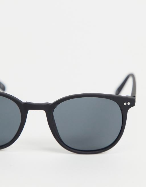 ASOS DESIGN oversized square sunglasses with smoke lens in matte black