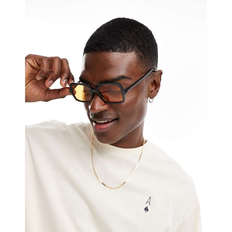 Black shop frame sunglasses