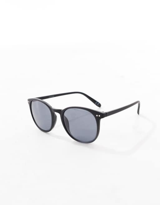 Matte Black Frame Square Sunglasses with Smoke Gray Lens Polarized Square Sunglasses Large Matte Black Frame Smoke  main image 3