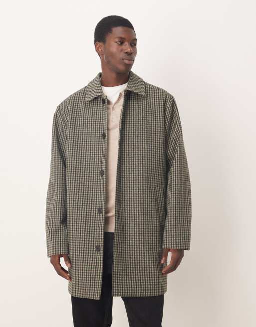 ASOS DESIGN – Średniej długości płaszcz w zieloną kratkę, 2 z 5