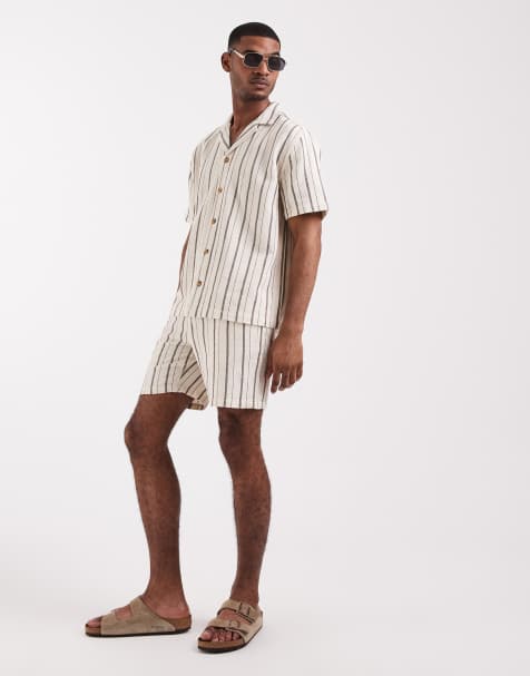 ASOS DESIGN - Sæt med sorte og hvide striber - view 1