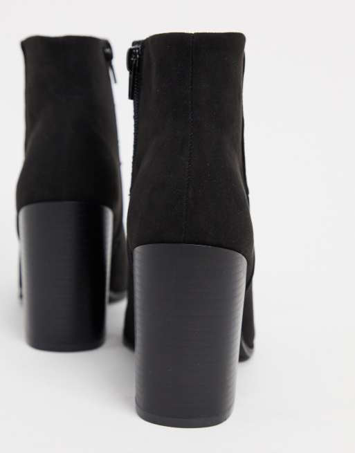 Stack heeled clearance boots