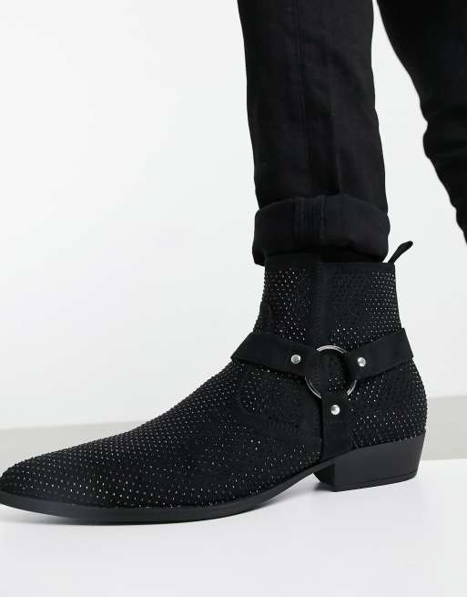 Black chelsea clearance boots mens asos