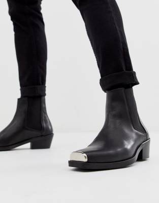 asos women's black chelsea boots