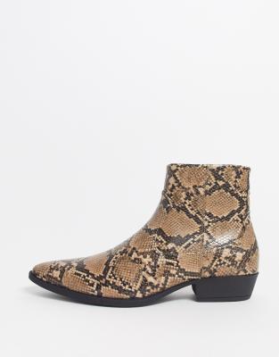 Asos 2025 snakeskin boots