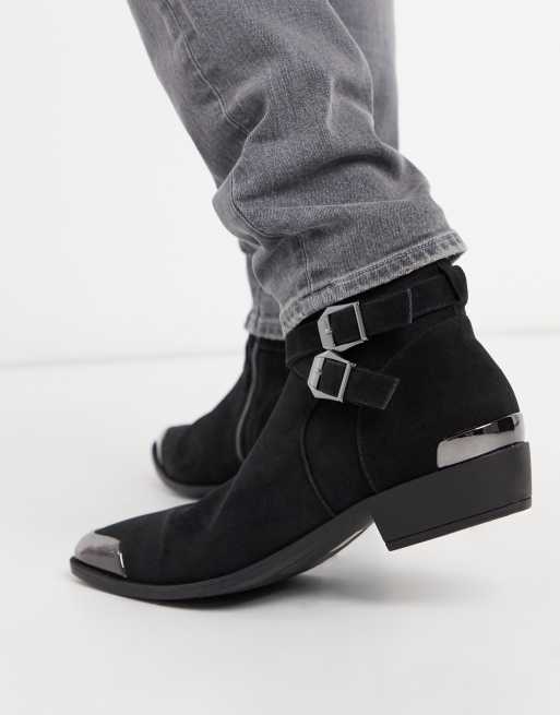 Asos buckle outlet boots