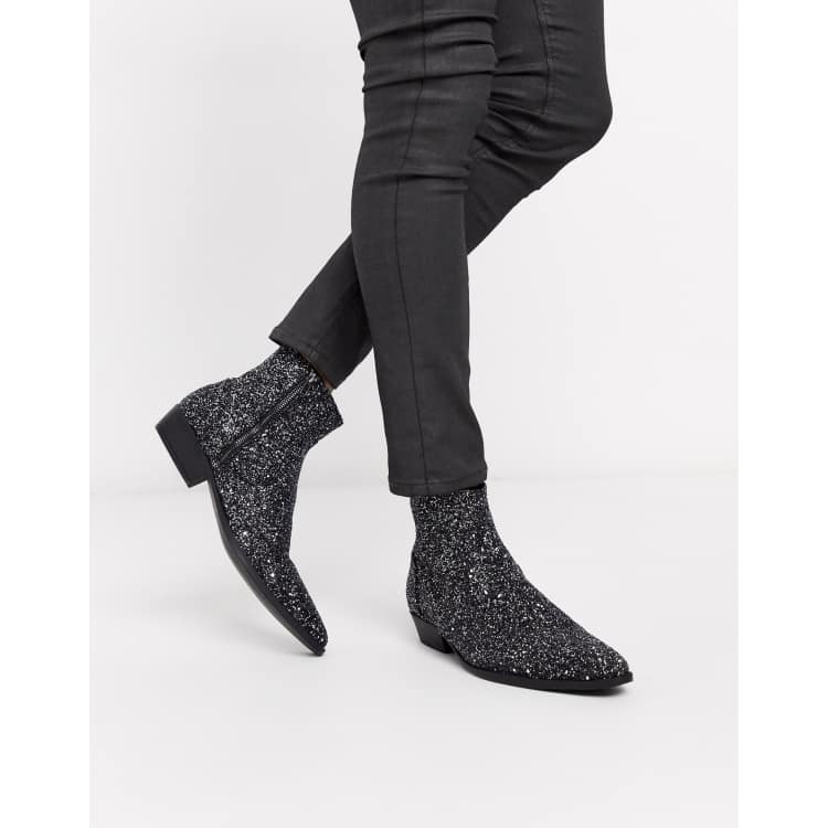 Sparkly chelsea boots cheap