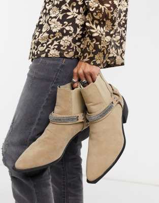 cuban heel western chelsea boots