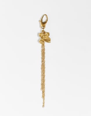 Asos Design Stainless Steel Flower Charm For Bikinis And Accessories