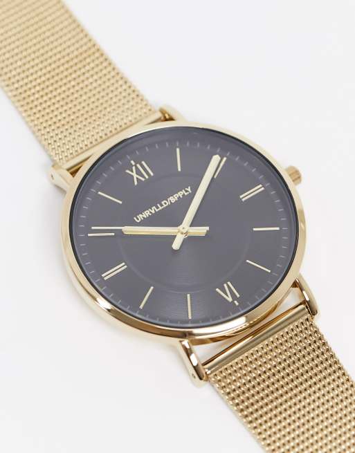 Asos gold online watch