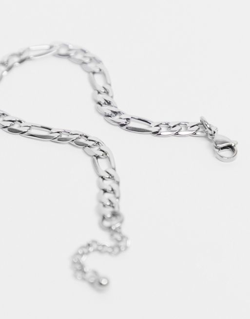 6mm Silver-Toned Chain Bracelet