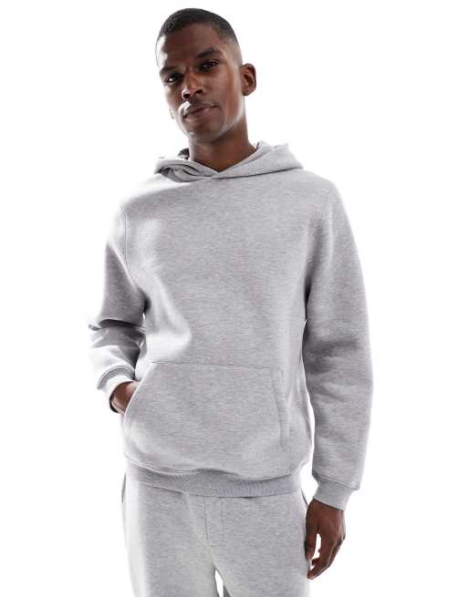 ASOS DESIGN – Standard Fit Kapuzenjacke in Grau