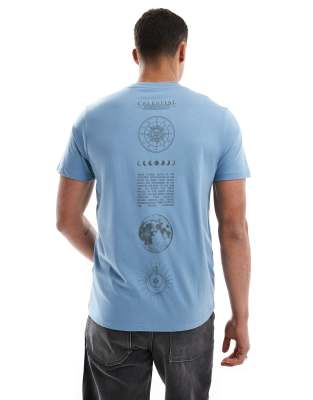 Asos Design Standard Fit T-shirt In Blue