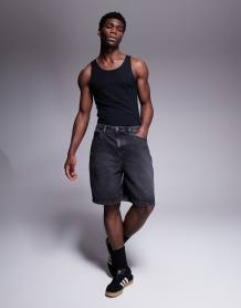 ASOS DESIGN muscle fit tank in black