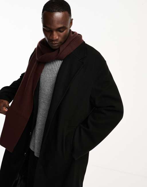 ASOS DESIGN standard scarf in brown