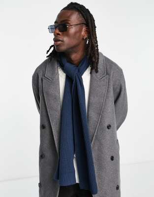 ASOS DESIGN standard scarf in navy - ASOS Price Checker