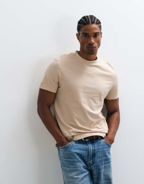 ASOS DESIGN standard t-shirt in beige - view 1