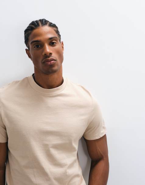 ASOS DESIGN standard t-shirt in tan - view 1