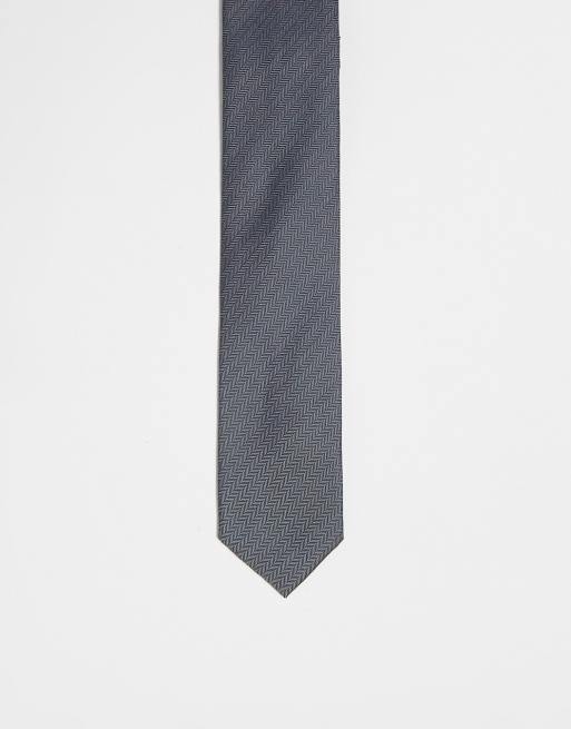 ASOS DESIGN standard tie in charcoal | ASOS