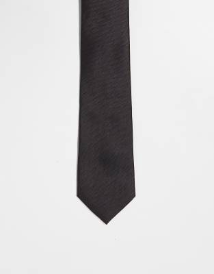 ASOS DESIGN standard tie in chocolate | ASOS