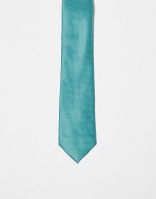 Asos Design Standard Tie In Green