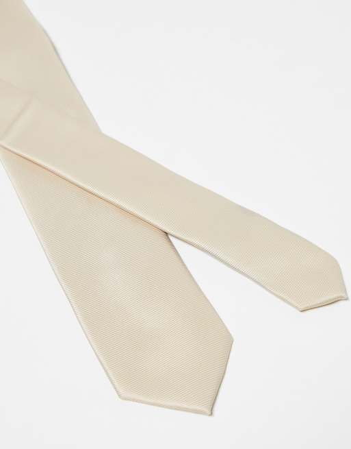 ASOS DESIGN standard tie in stone, 3 of 4