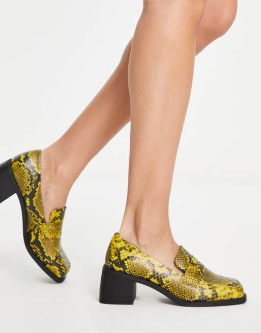 Snake print loafers on sale zara