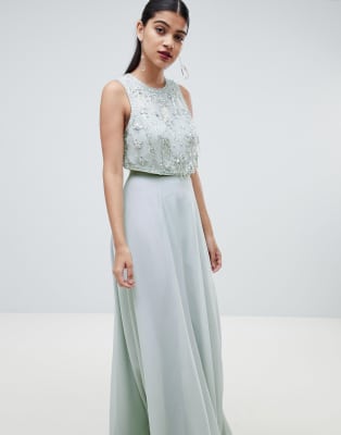 asos embellished crop top