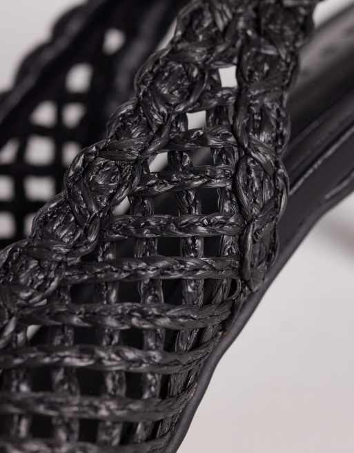 ASOS DESIGN - Star - Scarpe nere con tacco medio e cinturino posteriore, 3 di 4