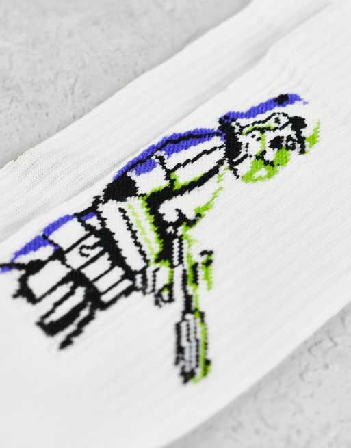 ASOS DESIGN - Star Wars - Sportsokken met Stormtrooper-motief in wit, 2 van 4