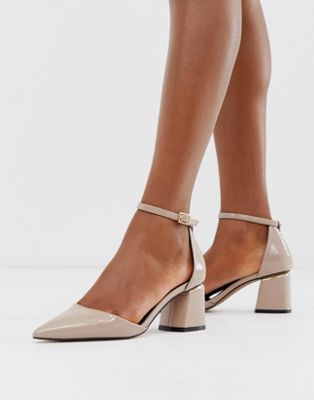 mid heel pointed shoes