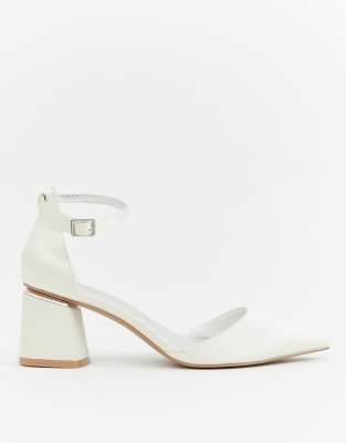 asos design stardust pointed mid heels