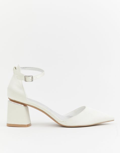 ASOS DESIGN Stardust pointed mid heels