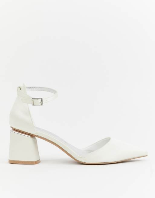 Asos design stardust store pointed mid heels