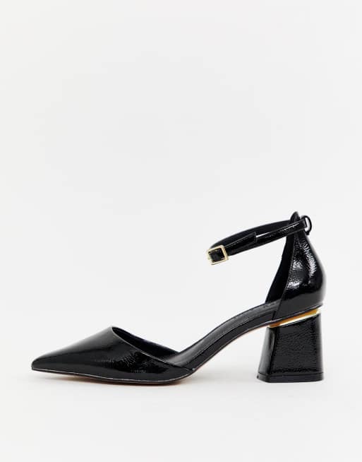 Asos design stardust store pointed mid heels