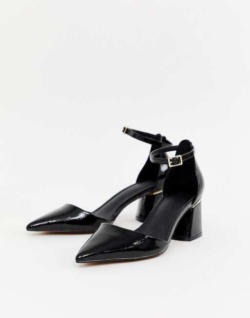 Asos design stardust sale pointed mid heels