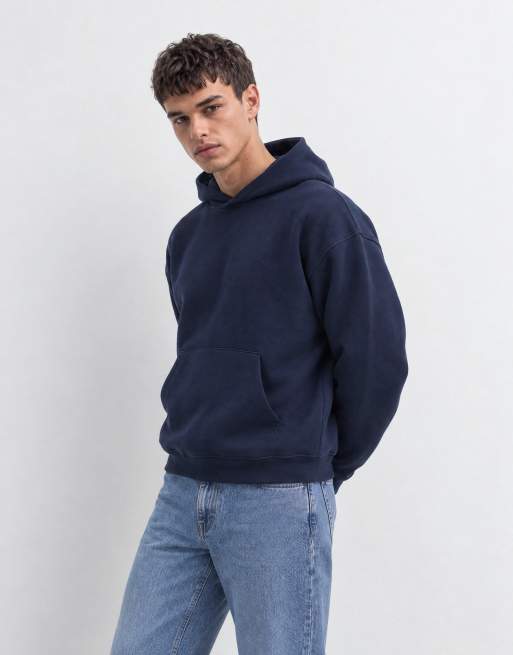 ASOS DESIGN staright leg jogger with cut & sew piping in navy, 7 of 9