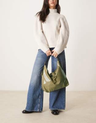 ★TOUT Y EST★ Clasp Shoulder Bag Light Khaki FA2401BG09BE 207719252-4